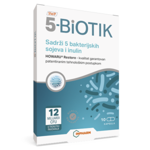 5-BIOTIK, probiotik plus prebiotik , 10 KAPSULA