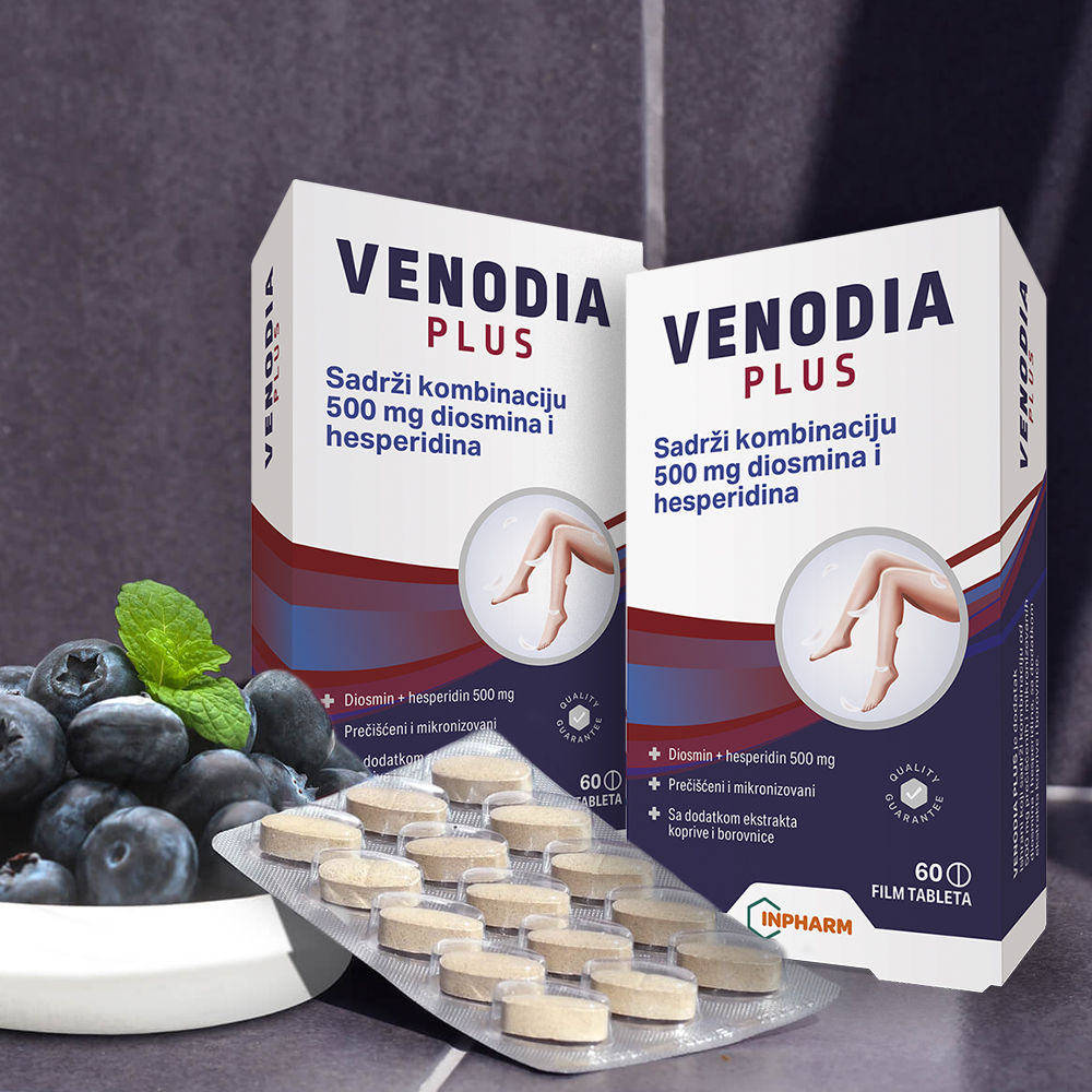VENODIA plus, kod problema sa cirkulacijom, 60 film tableta - Image 4