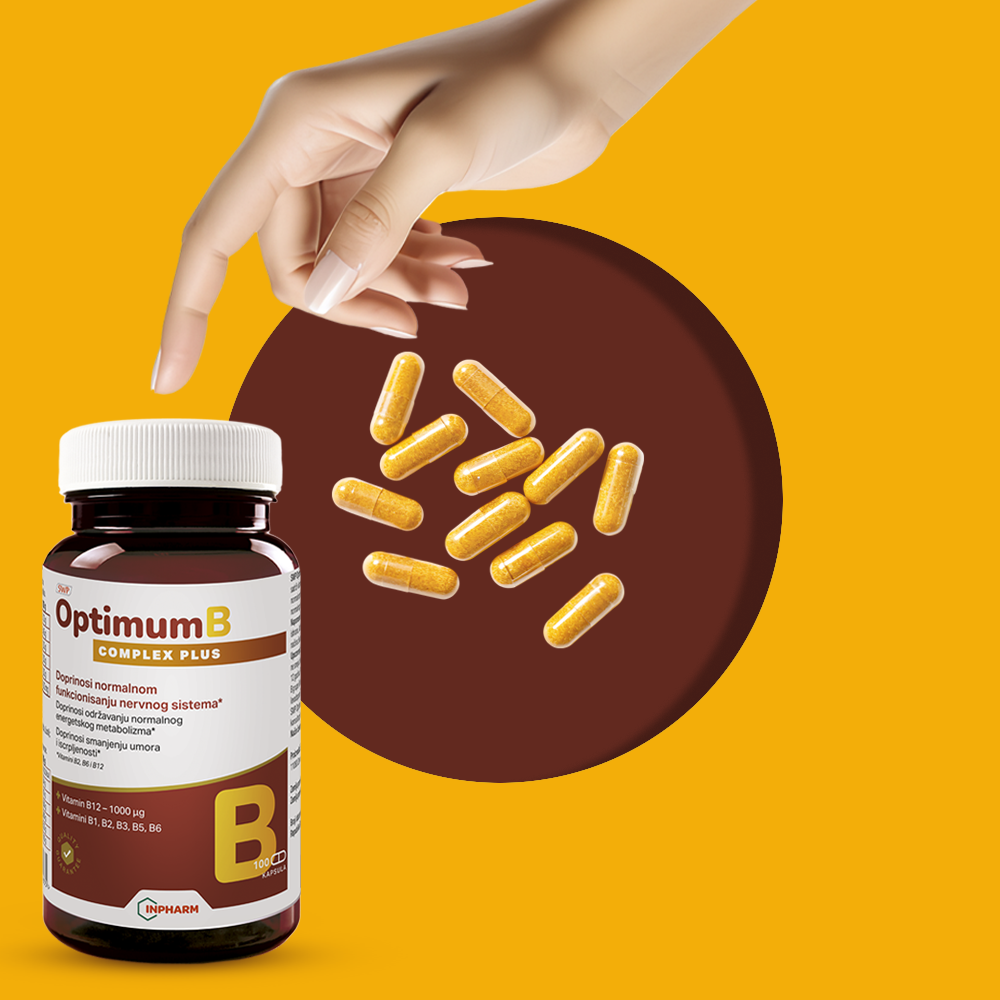 OPTIMUM B COMPLEX PLUS, kompleks B vitamina, 100 kapsula - Image 3