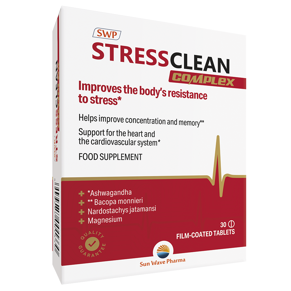 Stressclean Complex, SWP, asvaganda, 30 tableta