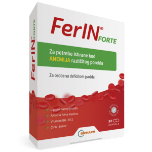 FerIN forte, za anemiju, 30 kapsula