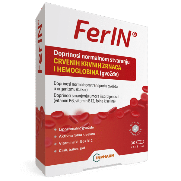 FerIN, za anemiju, 30 kapsula | INPHARM